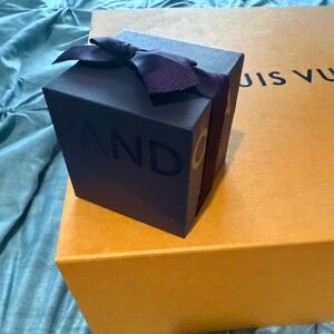 Beautiful gold pandora bracelet with small diamond- new in box , never worn.